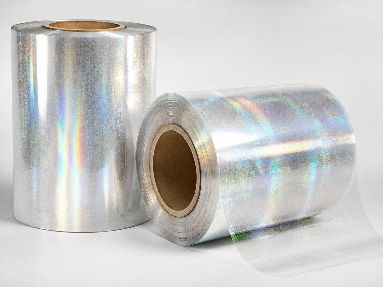 Holographic protective PET film rolls product close-up